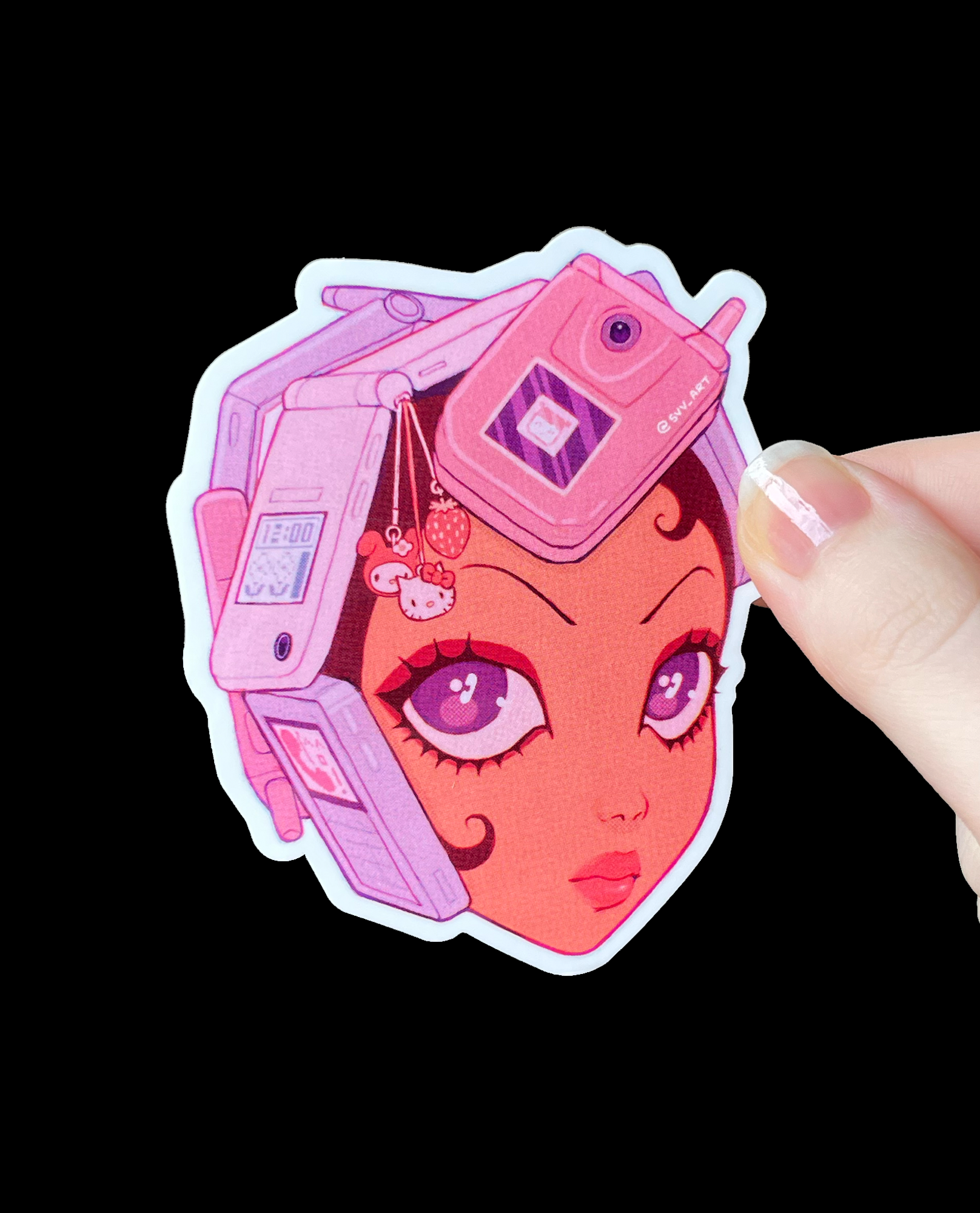 'Call Me' Vinyl Sticker