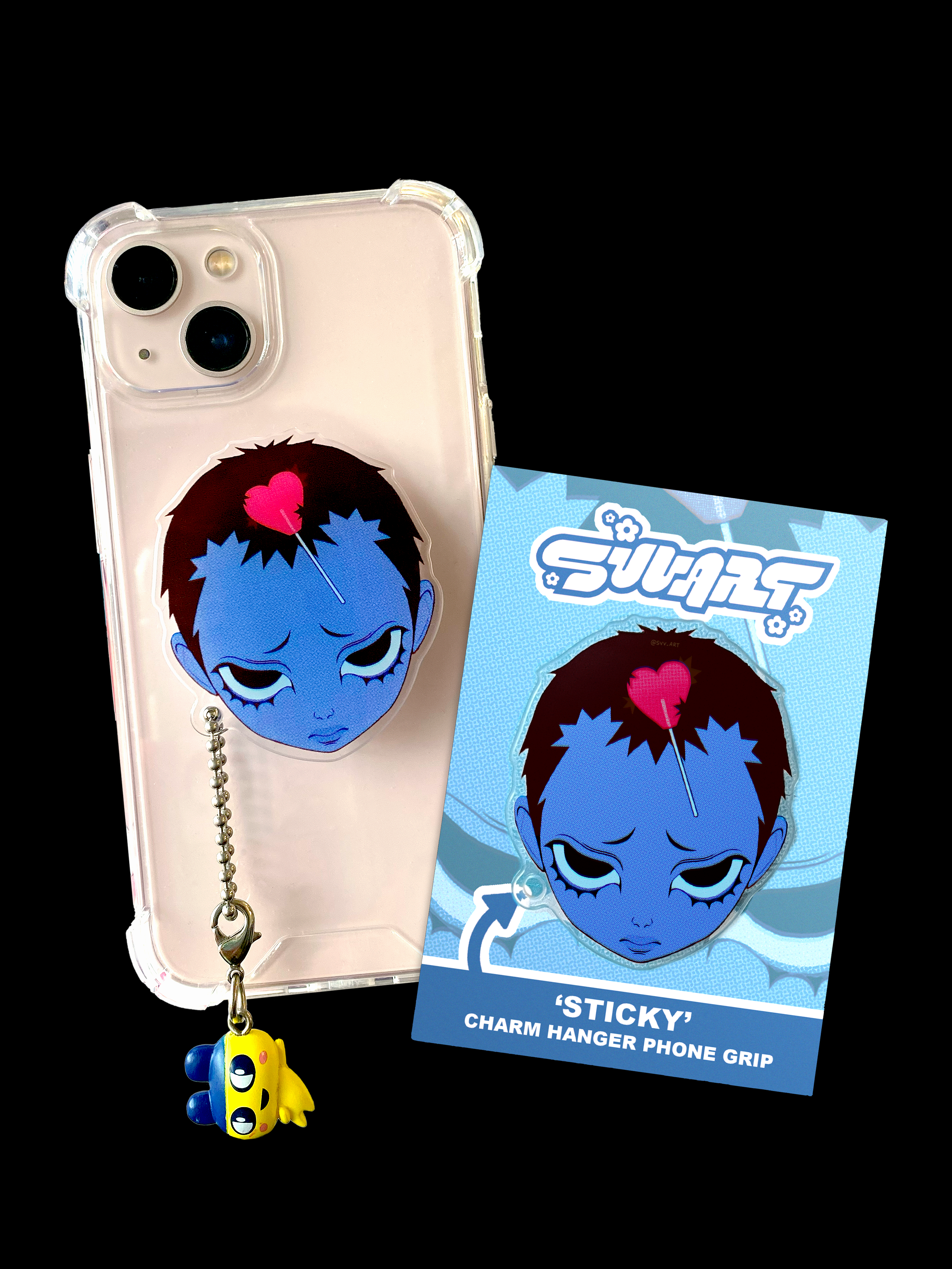 'Sticky' Charm Hanger Phone Grip