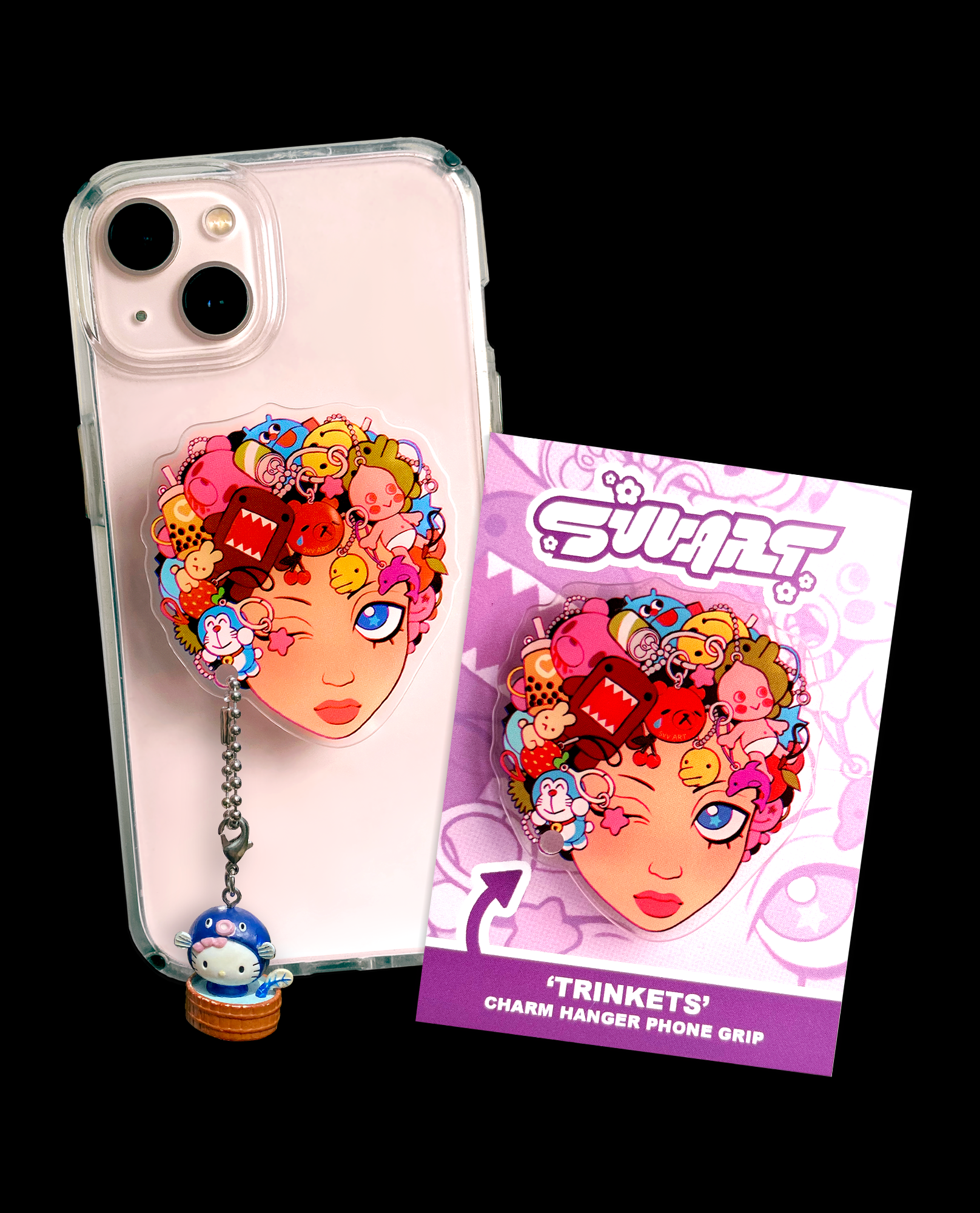 'Trinkets' Charm Hanger Phone Grip