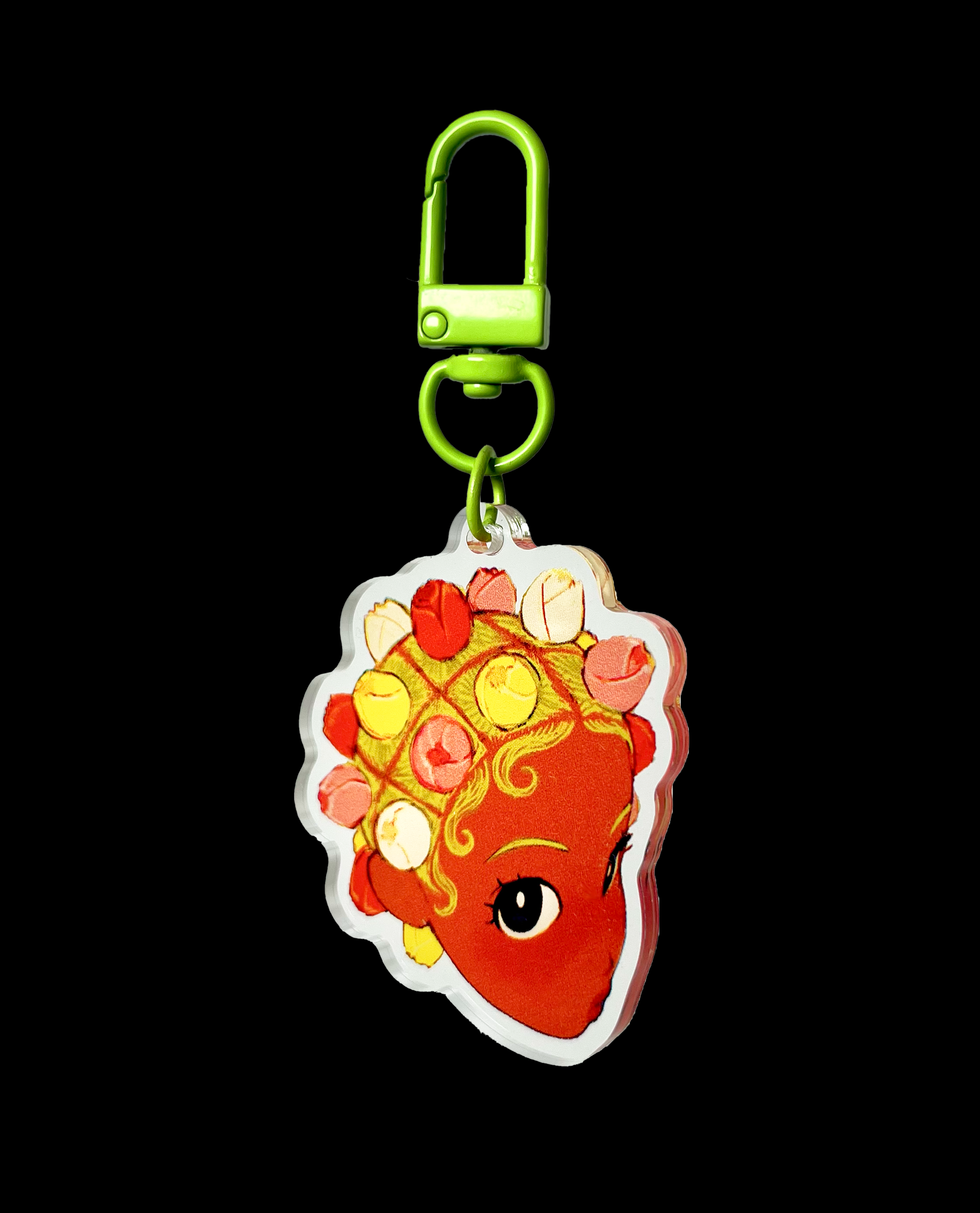 'Tulip Bantu Knots' Acrylic Keychain