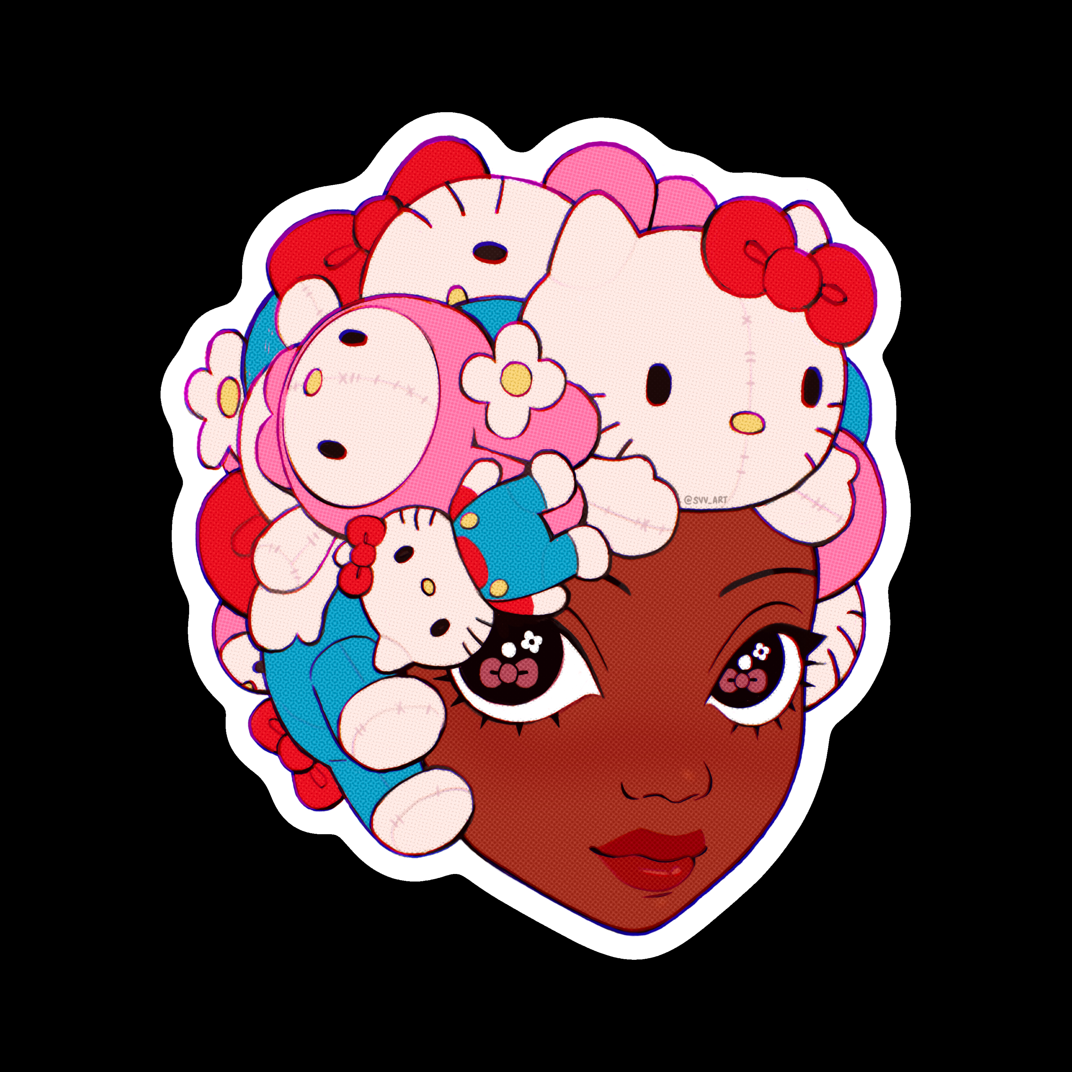 'Plushies' Vinyl Sticker